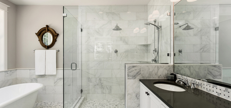 bathroom shower door installation in Yorba Linda